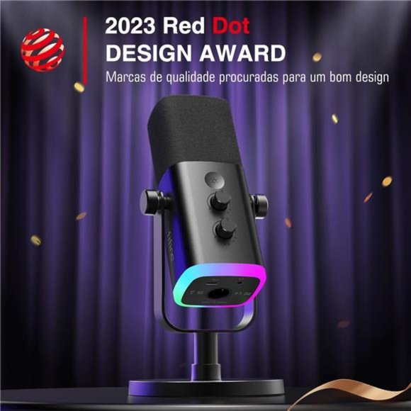 XLR/USB Dynamic Microphone for Podcast Recording,PC Computer Gaming StreamingMic - Picture 2 of 6